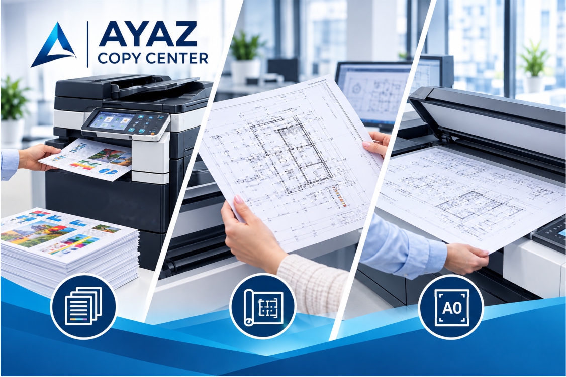 Proje Baskı, A0 Ozalit, A0 Tarama ve Fotokopi Hizmetleri